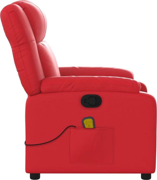 Productafbeelding VidaXL Massagefauteuil TV-fauteuil Relaxfauteuil Relaxfauteuil Rood kunstleer