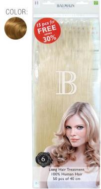 Image du produit Balmain Value Pack 23 Natural Straight 40cm 50pcs Extensions fill-in cheveux humains (Blond, 40 cm)