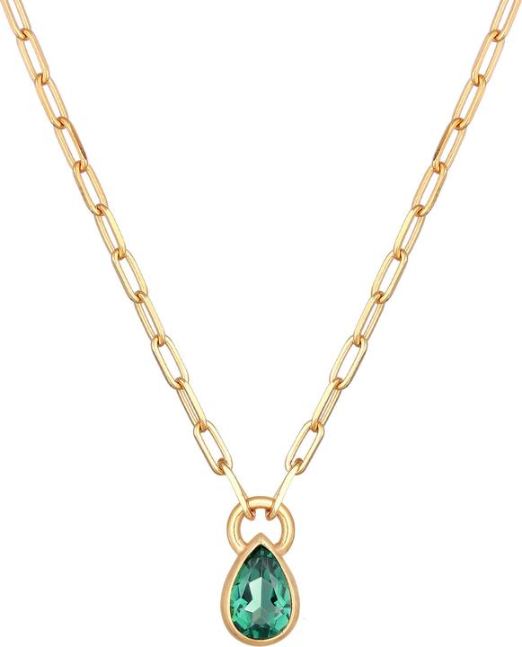 Produktbild Elli Edelsteinkette, Tropfen (925er Sterling Silber, Quarz, 45 cm)