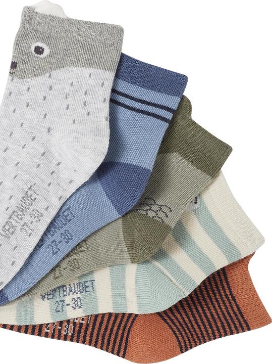 Produktbild Vertbaudet 5er-Pack Jungen Socken mit Tieren (5er Pack, 27, 30)
