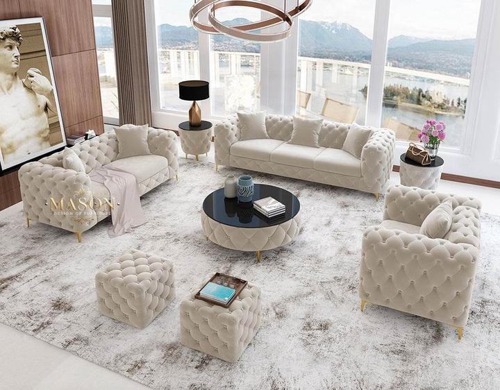 Image du produit Mason Ct Chesterfield Sofa 3er Set (Chesterfield)