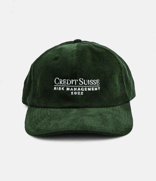 Plakativ «Credit Suisse Risk Management» Corduroy Cap Black