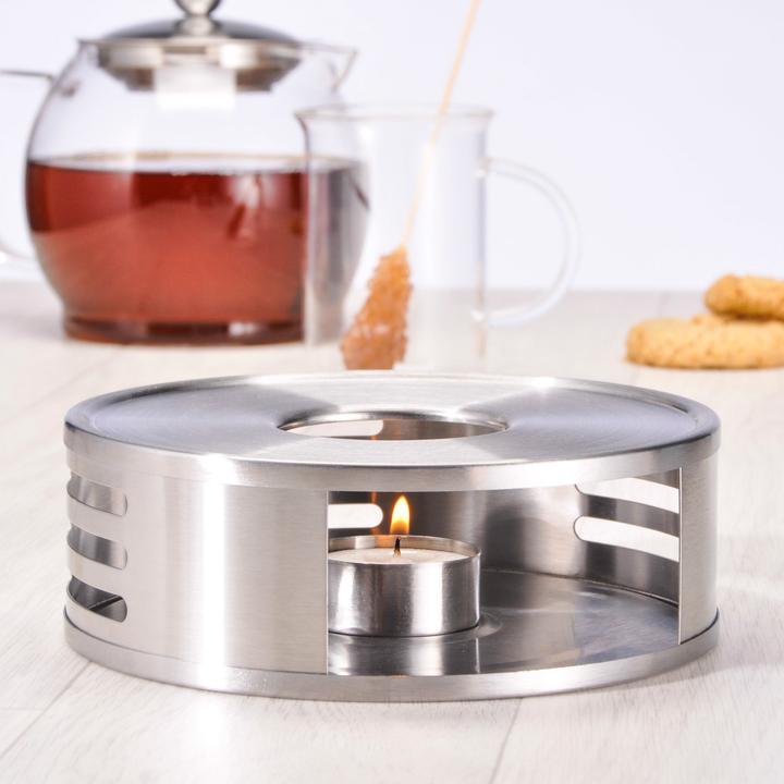 Actual product image Mojawo Stainless steel teapot tea warmer Coffee warmer Ø15xH5cm