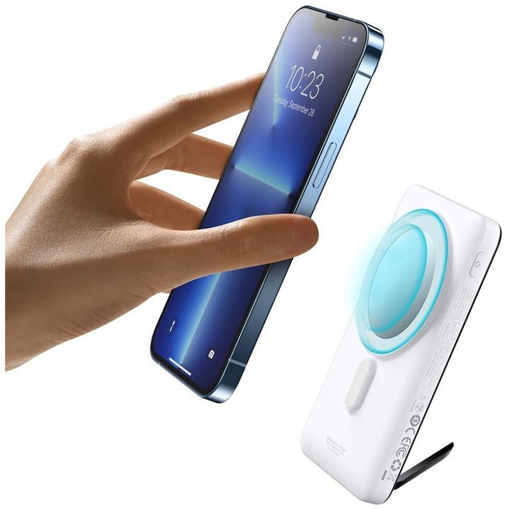 Productafbeelding Baseus Powerbank Magnetic 10000mAh 20W (wit) (10000 mAh, 20 W, 38.50 Wh)