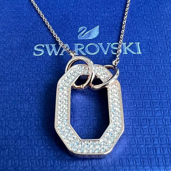 Produktbild Swarovski Dextera Achteckform Weiss Roségold (Swarovski Metall, 36 cm)