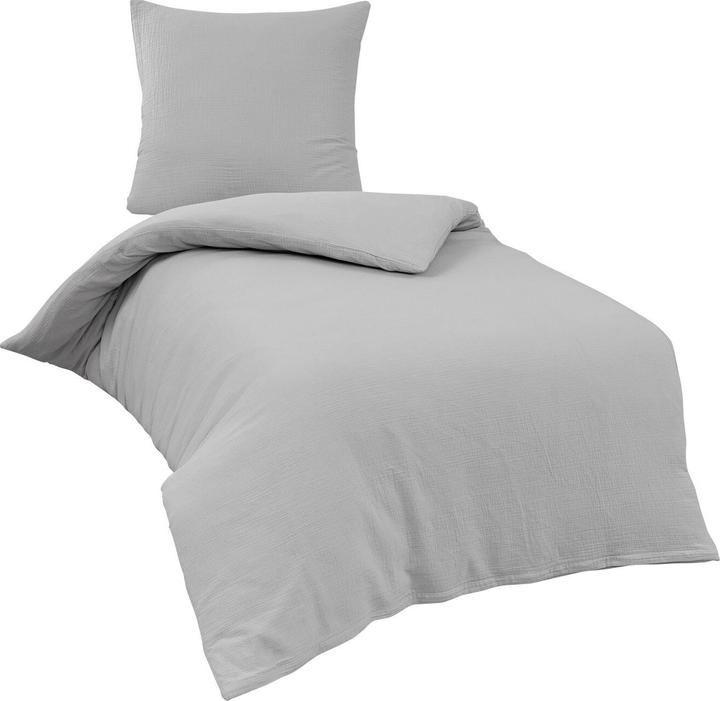 Actual product image Traumschlaf Muslin Uni (Duvet cover, 80 x 80 cm, 240 x 220 cm)