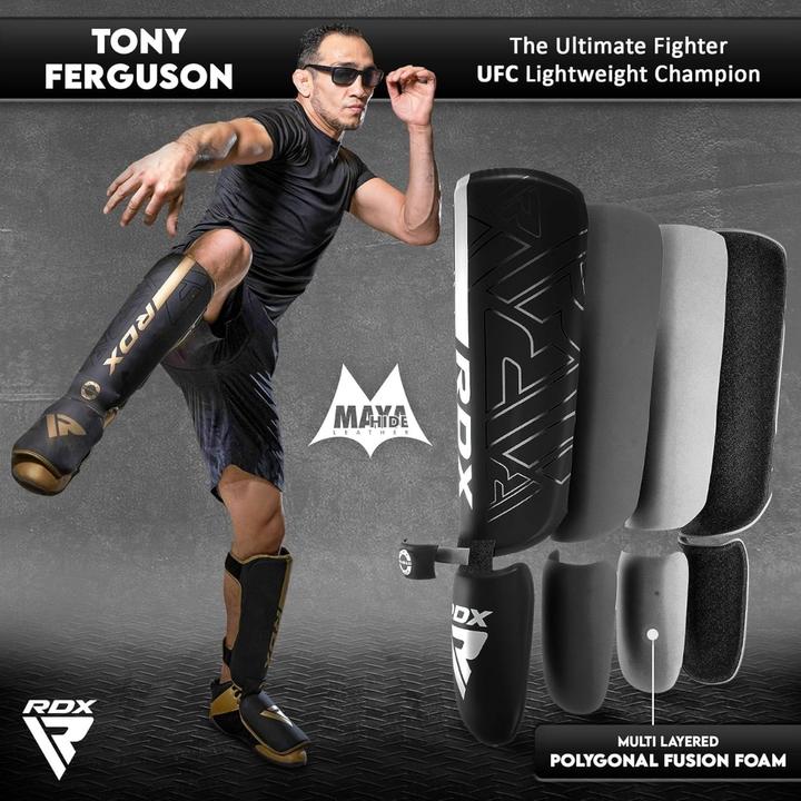 Actual product image Rdx Shin Instep F6 Matte White-XL (XL)