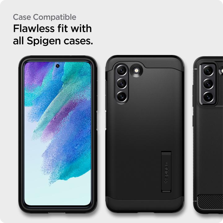 Image du produit Spigen ALM verre.tr Samsung S21 FE 2szt. szkło hartowane AGL03088 (2 pièce(s), Samsung Galaxy S21 FE)