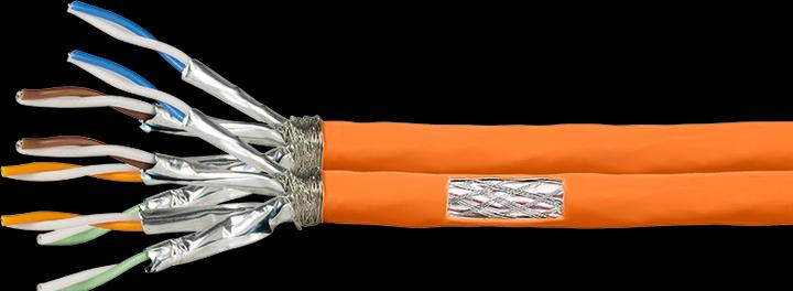 Produktbild LogiLink CPV0065 - Cat.7 Verlegekabel S/FTP 1000 MHz duplex orange 50 m - Verlegekabel - (S/FTP, CAT7, 50 m)