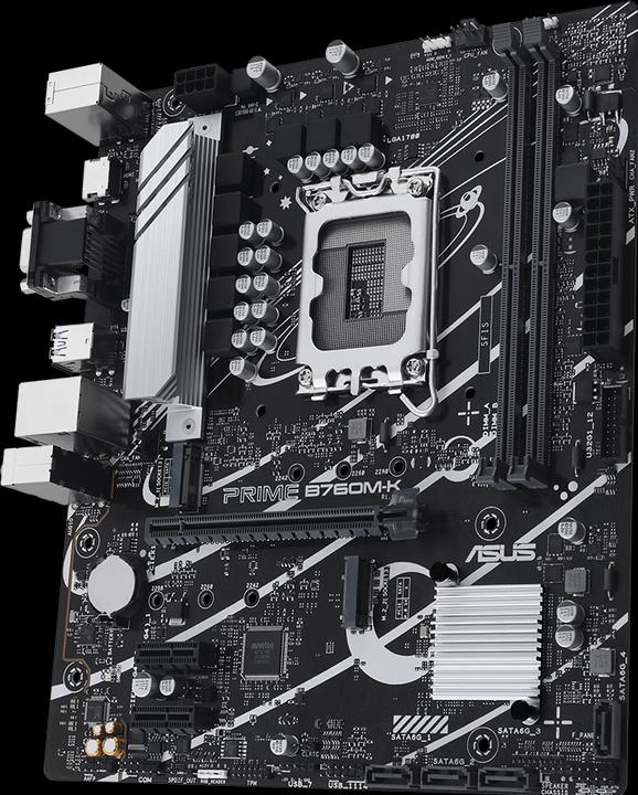 Actual product image ASUS PRIME B760M-K LGA 1700 2DDR5 microA (LGA 1700, Intel B760, mATX)