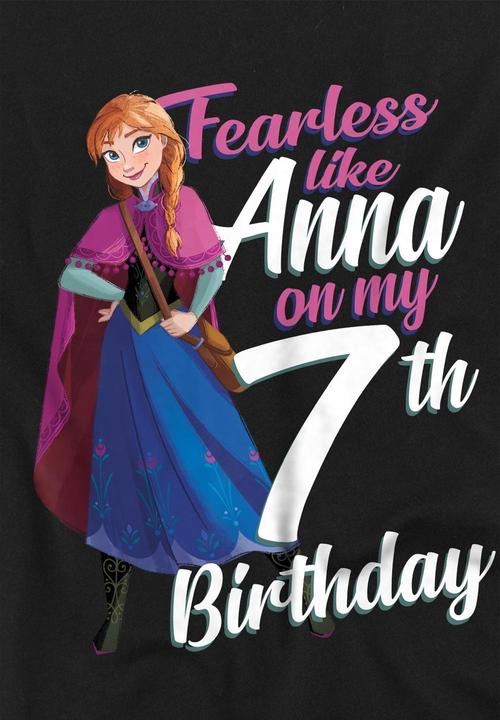 Produktbild Disney Frozen Fearless Like Anna TShirt 7. Geburtstag (140)