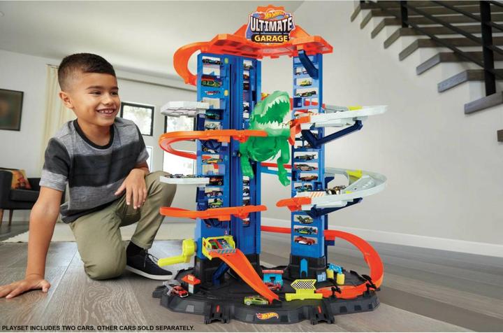 Immagine prodotto Hot Wheels Parcheggio della City Megacity con attacco di T-Rex