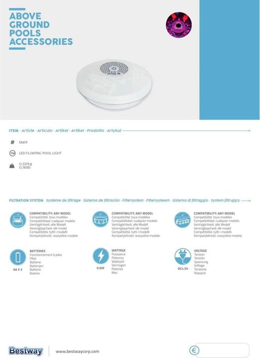 Produktbild Bestway Lampe
