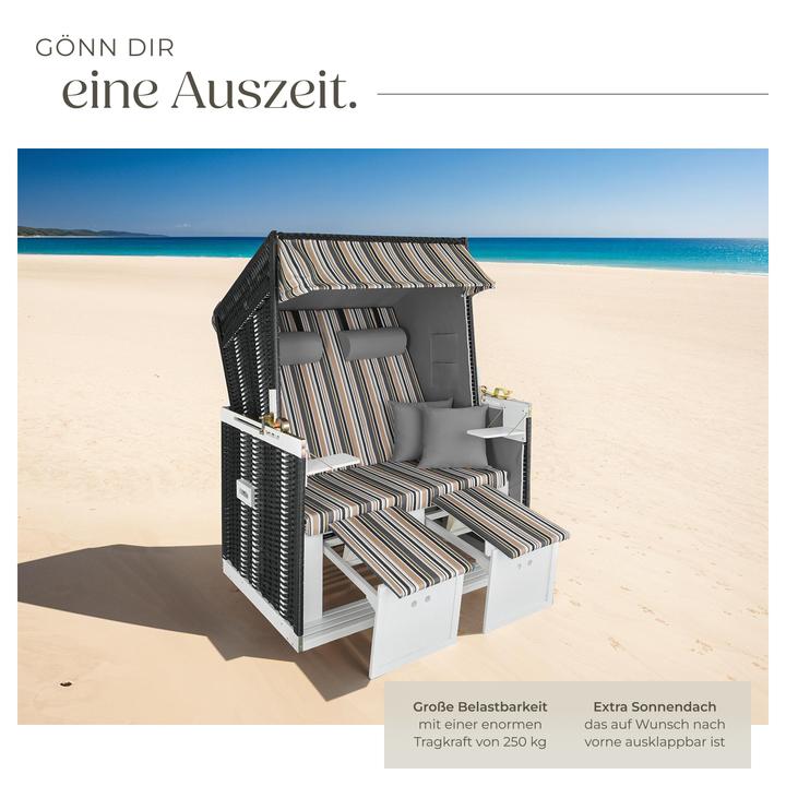 Immagine prodotto tectake Sedia da spiaggia con copertura protettiva