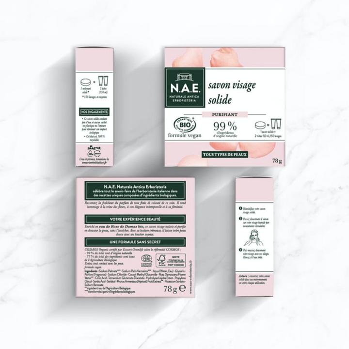 Immagine prodotto N.A.E. Naturale Antica Erboristeria Barretta purificante delicata per il viso, con certificazione (Sapone)