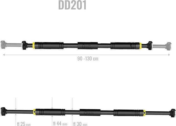 Produktbild HMS DD201 TÜR-GYM-BAR 90-130 CM PREMIUM