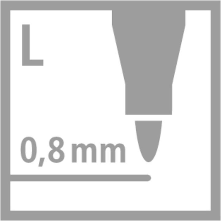 Produktbild STABILO GREENpoint umweltfreundlicher Filzschreiber (Rot, Schwarz, Grün, Blau, 4 x)