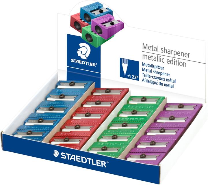 Immagine prodotto Staedtler Affilatoio metallico, in metallo, espositore da banco da 20 pezzi