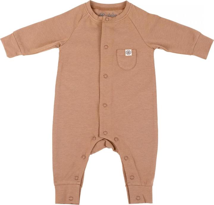 Cloby Strampler Overall UPF + Coconut Brown