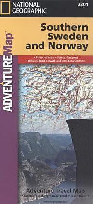 Immagine prodotto National Geographic Adventure Map Southern Norway, Sweden