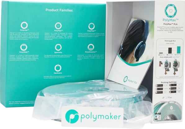 Image du produit Polymaker PolyMax PLA - True Teal - 2.85mm (Bien que le PLA, 2.85 mm, 750 g, Turquoise)