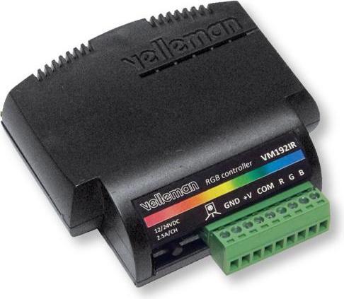 Image du produit Velleman Contrôleur RGB LED (Version Ir)