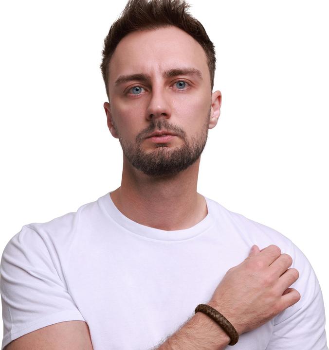 Image du produit Heideman Bracelet en cuir Enno (21 cm, 100% cuir)