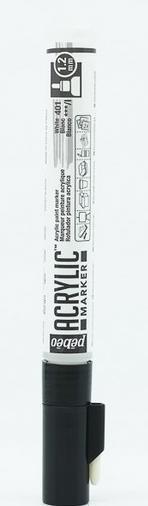 Immagine prodotto Pebeo Acrylic Marker Fine Punta 1,2mm (Bianco, 1.20 mm)