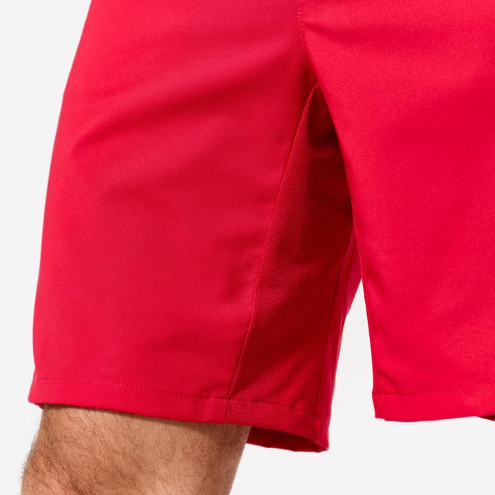 Actual product image Domyos Shorts Herren atmungsaktiv Reissverschlusstaschen - rot (S)