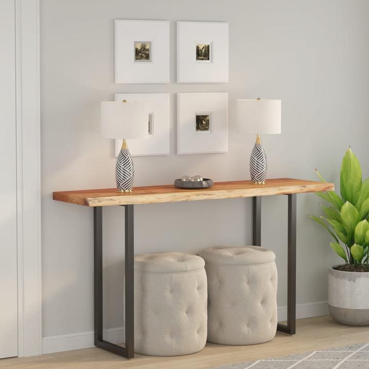 Immagine prodotto VidaXL Piano del tavolo rettangolare con bordo ad albero Piano del mobile in legno massiccio di acacia