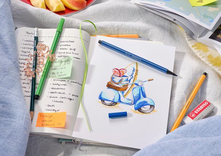 Image du produit STABILO Stylo en fibre Stylo 68 (Vert, 10 x)