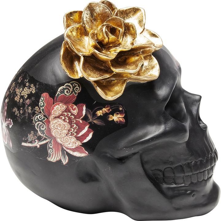 Produktbild Kare Design Deko Objekt Flower Skull 22cm (27 x 23 x 29 cm)