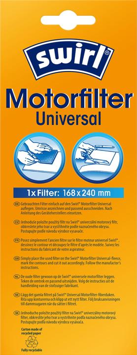 Immagine prodotto Swirl Filtro motore Universale 01