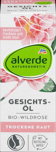 Immagine prodotto dm alverde Olio viso biologico alla rosa selvatica (15 ml, Olio viso)