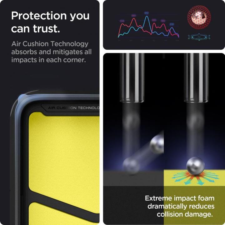 Actual product image Spigen TOUGH ARMOR GALAXY XCOVER 6 PRO Black (Samsung Galaxy XCover 6 Pro)