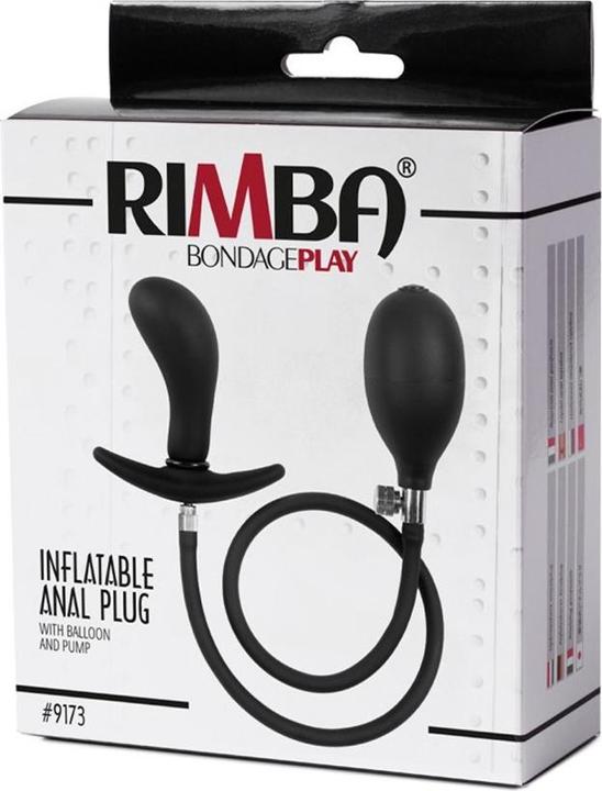 Image du produit Rimba Plug anal gonflable courbé avec pompe