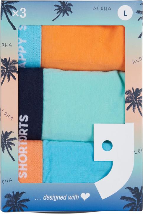 Actual product image Happy shorts Retro Boxer Jersey (M, pack of 3)