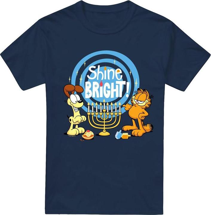 Produktbild Garfield Shine Bright For Hanukkah TShirt (XL)