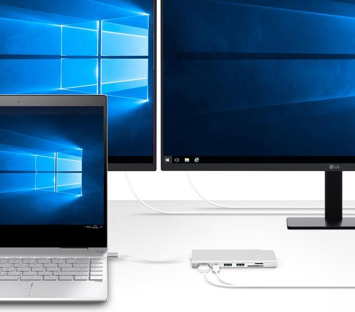 Produktbild Alogic Uldpls-Slv (USB-C, 7 Ports)