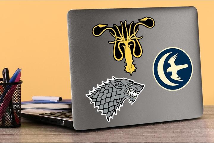 Actual product image Game of Thrones Deluxe House Crests Stickers (Pack of 50)