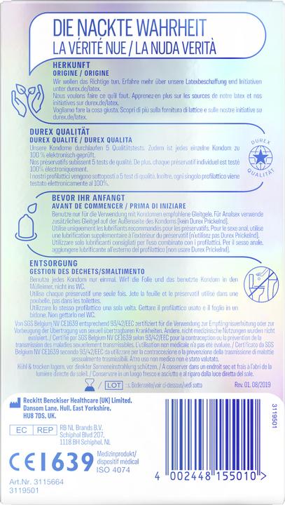 Produktbild Durex Invisible Extra Sensitive (12 Stk.)