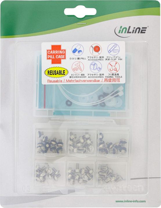 Actual product image InLine PC screw set, 83 pieces