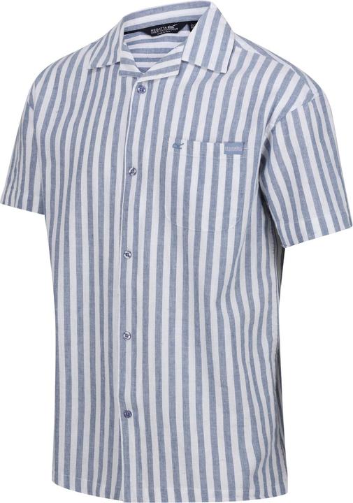 Actual product image Regatta Mens Shorebay II Stripe Short-Sleeved Shirt (L)