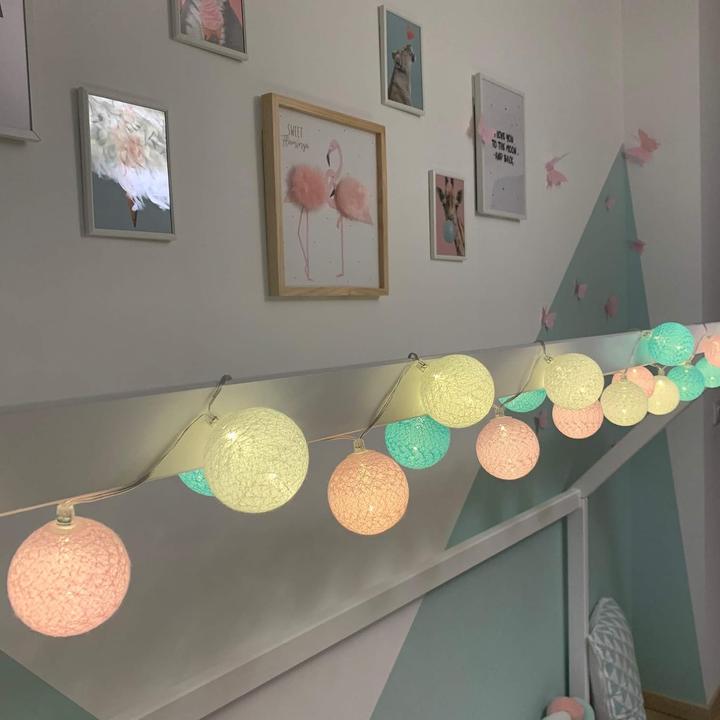 Produktbild GuirLED LED Baumwollkugeln Lichterkette (4 m)