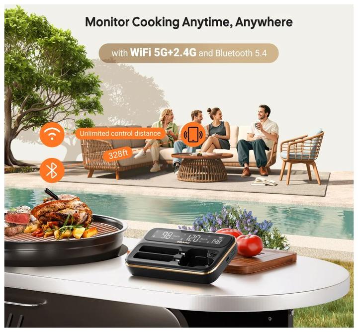 Produktbild Inkbird INT-12-BW Drahtloser Grillthermometer