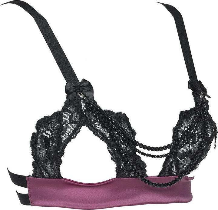 Produktbild Les Jupons de Tess Swarovski pearls open bra (XL)