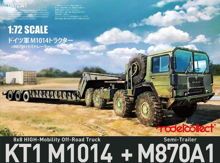 Produktbild Modelcollect German MAN KAT1M1014 8*8 HIGH-Mobility off-road truck with M870A1 semi-trailer
