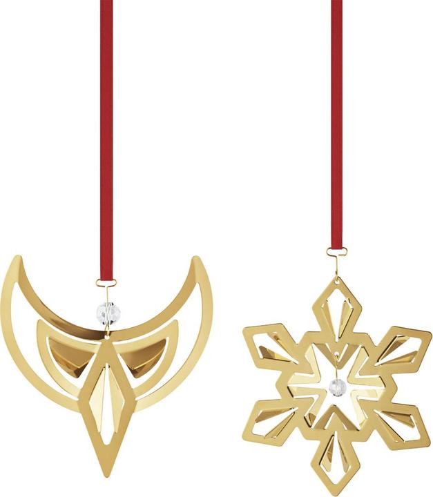 Georg Jensen Christmas ornament angel and snowflake (1 -part)