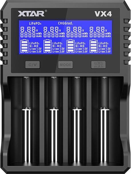 Produktbild Xtar Ladegerät für 18650 Akkus VX4 SET (Ladegerät inkl. Akku)