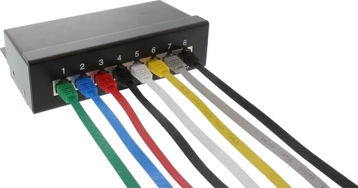 Produktbild InLine 3m Patchkabel flach, U/UTP, Cat.6 (U/UTP, CAT6, 3 m)